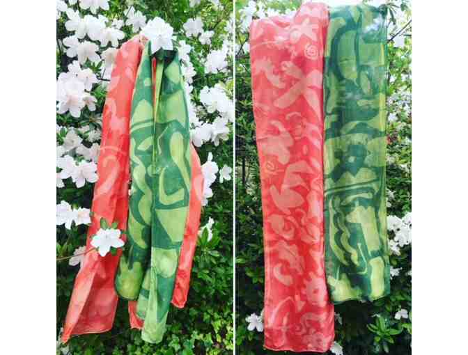Hand-Dyed Silk Scarves - 2nd Grade