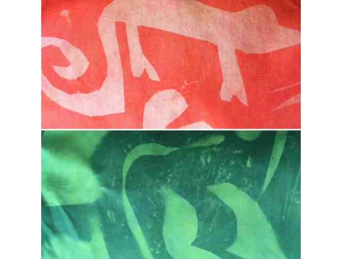 Hand-Dyed Silk Scarves - 2nd Grade