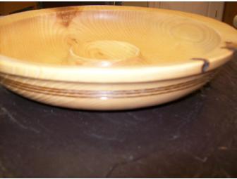 Hand-turned Wooden Chip and Dip Bowl