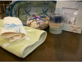 Decoupage Seashell Gift Basket