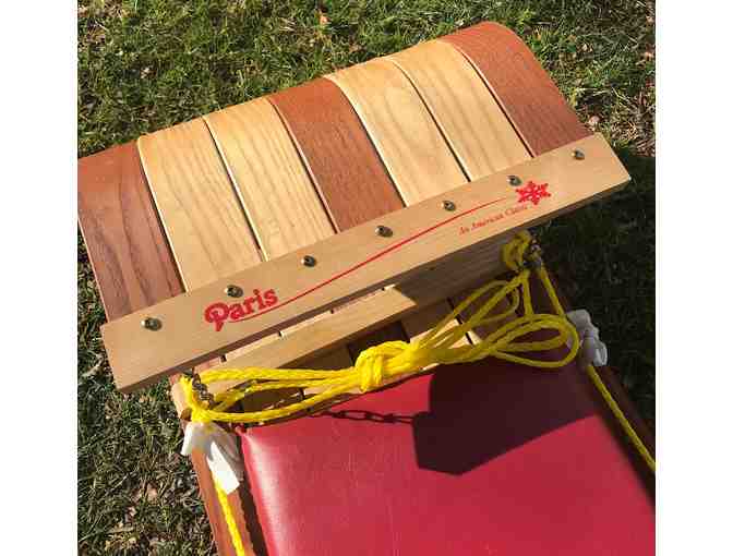6" Wooden Toboggan with seat pad - Photo 3