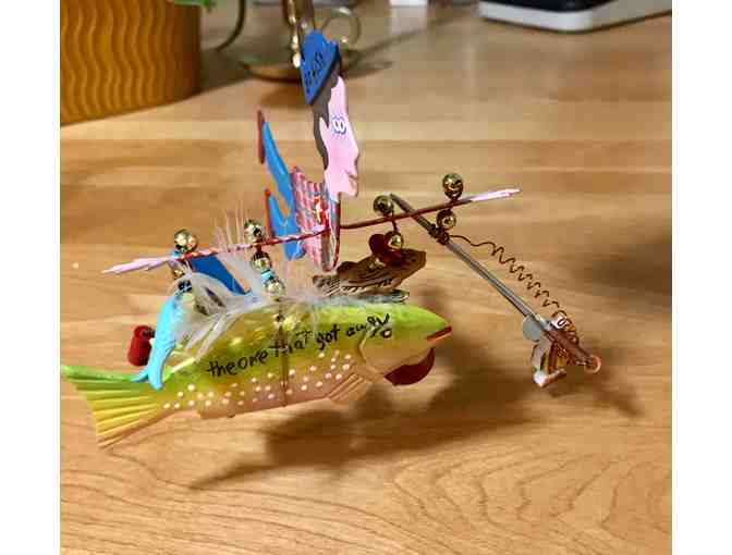 Silvestri Fanciful Flights Fisherman Ornament
