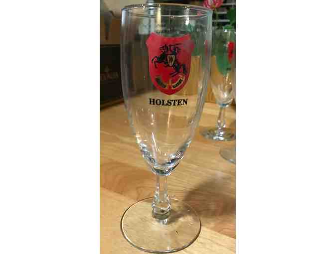Set of 12 Vintage German Holsten Beer Glasses - Photo 1
