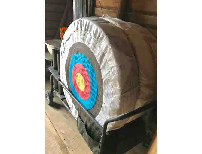 Bear Archery Cart and Archery Equipment