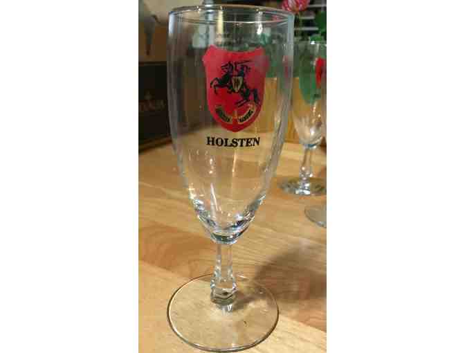 Set of 12 Vintage German Holsten Beer Glasses