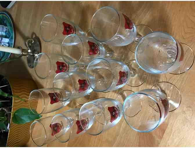 Set of 12 Vintage German Holsten Beer Glasses