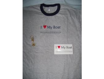 LCMM Family Membership, An I 'Heart' My Boat T-Shirt & Bumper Sticker, Anchor Keychain