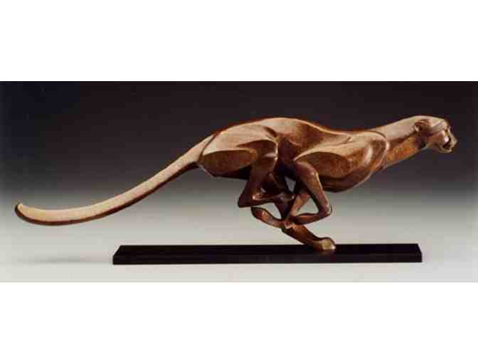 Running Cheetah Bronze Sculpture