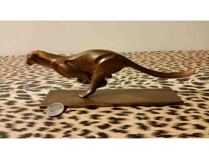Running Cheetah Bronze Sculpture