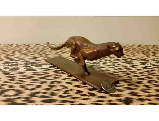 Running Cheetah Bronze Sculpture