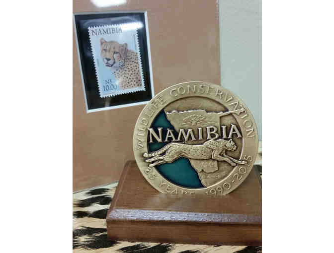 Collectible CCF Anniversary Bronze Medallion and Stamp