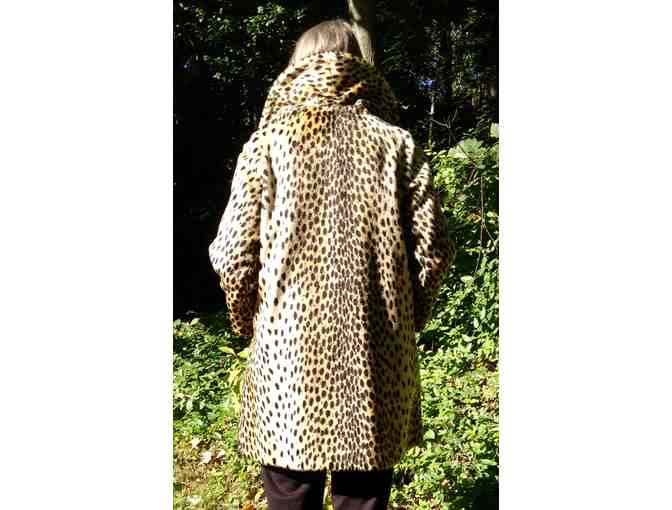 Vintage Cheetah Faux Fur Coat