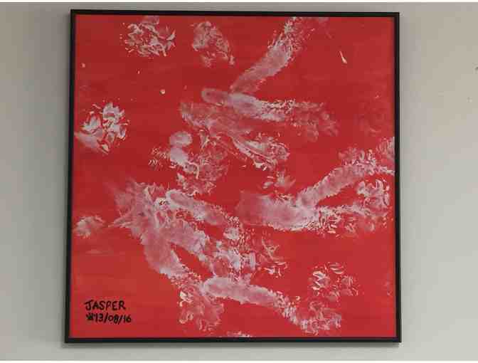 Painting by Jasper the Cheetah - 'Candy cane'