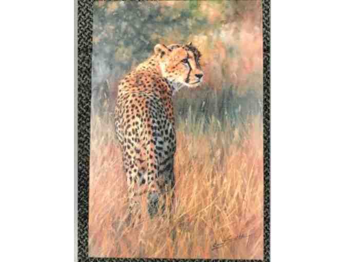 A 'Cheetah Alone' Canvas