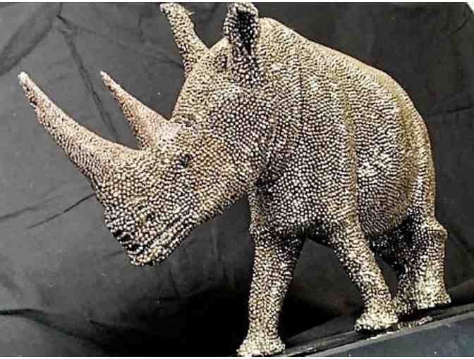 Rhino in Swarovski Crystal