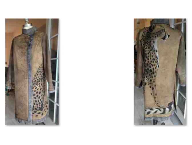 Jordan Art Couture Denim Long Tan Jacket