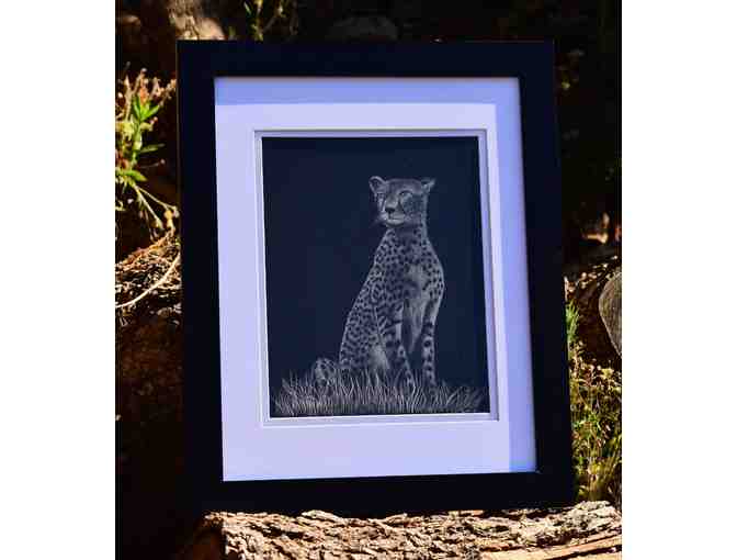 'On the Lookout' Scratchboard Art *DISCOUNTED