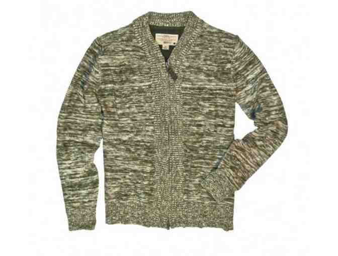 Tiger Camo Cardigan from Cockpit USA in Olive size Medium