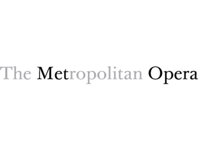 MET OPERA - Thursday April 27, 2017 - Rigoletto 2 Orchestra Tickets