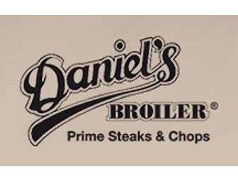 Daniel's Broiler, Chandler's Crabhouse, Spazzo, and Gretchen's:  $100 Gift Card