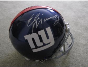 New York Giants Helmet Autographed By Eli Manning