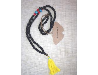 Black Wooden Bead Necklace