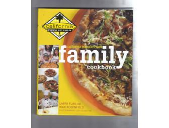 California Pizza Kitchen Two Gift Cards, Kids Meals, a Chef Jacket, an Apron and a Book.