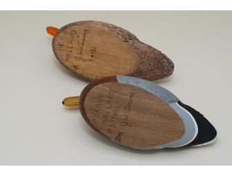 A Pair of Handcarved, Handpainted Mallard Decoys