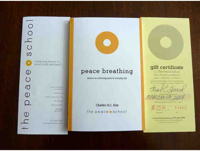 $75 gift certificate, The Peace School