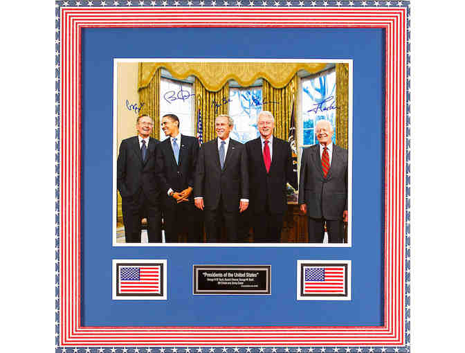 Autographed Photo of Five Presidents