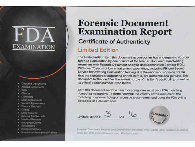 Autographed Photo of Five Presidents