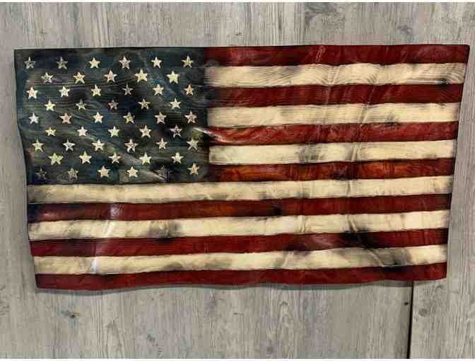 American Flag - Solid Wood, Handcrafted