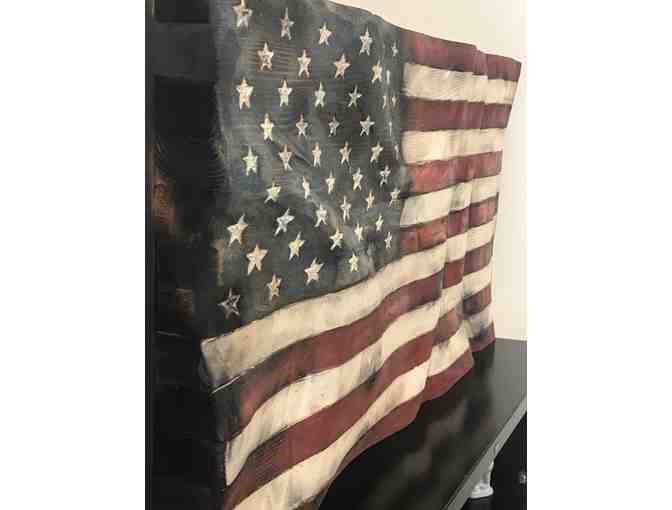American Flag - Solid Wood, Handcrafted