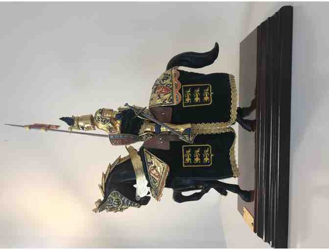 Mounted English Knight of King Richard the Lionheart Statue by Marto