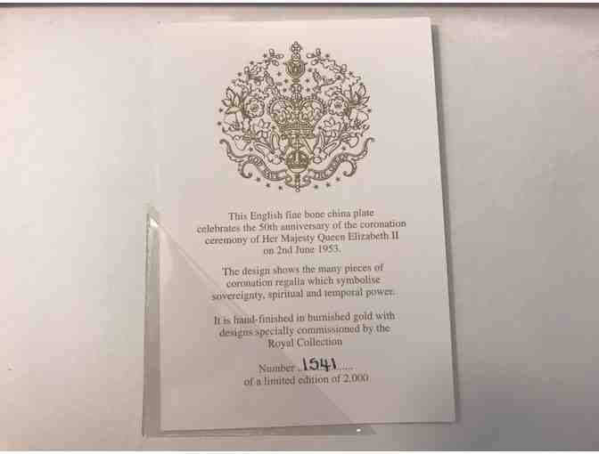 The Royal Collection - 50th Anniversary Plate - Queen Elizabeth II's Coronation