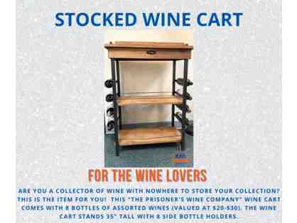 Stocked Wine Cart