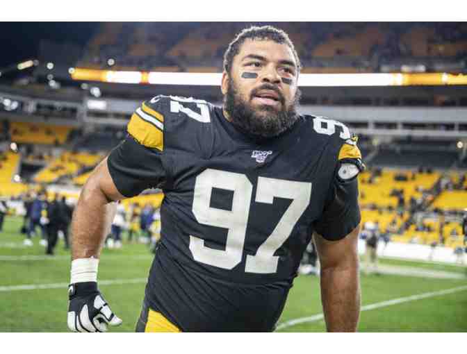 Lithographed signature/picture of Cameron Heyward (Pittsburgh Steelers # 97)