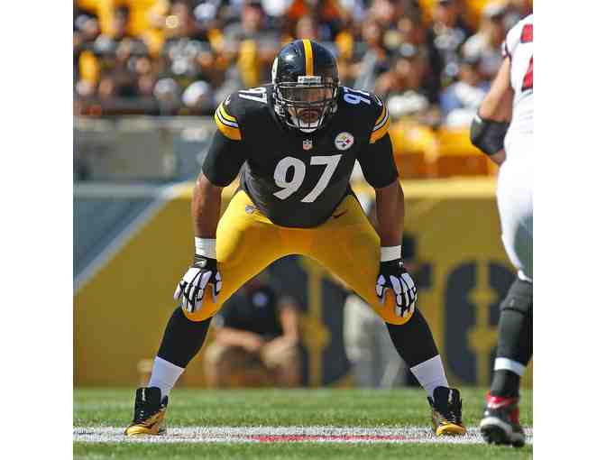 Lithographed signature/picture of Cameron Heyward (Pittsburgh Steelers # 97)