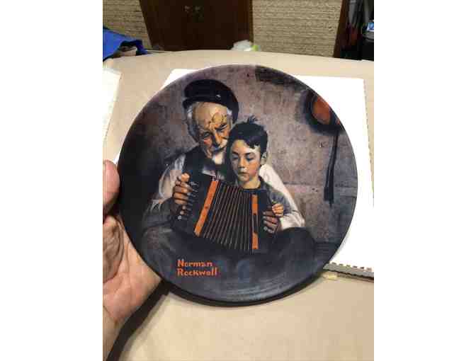 Norman Rockwell Plate MUSIC MAKER Accordion Collector Plate