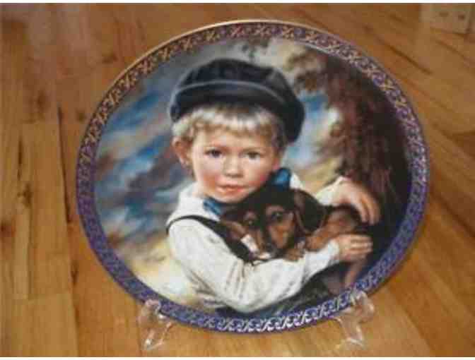 RECO INTERNATIONAL - PUPPY Collectors Plate By Sandra Kuck