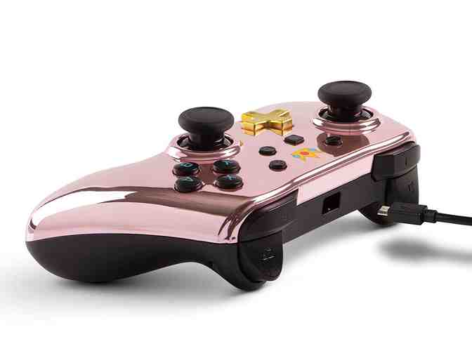 PowerA Wired Controller for Nintendo Switch Chrome Princess Peach