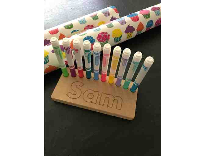 Personalized Kid's Marker Stand