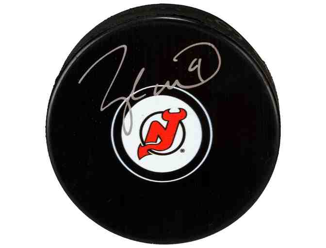 Nj Devils player, Taylor Hall, signed hockey puck