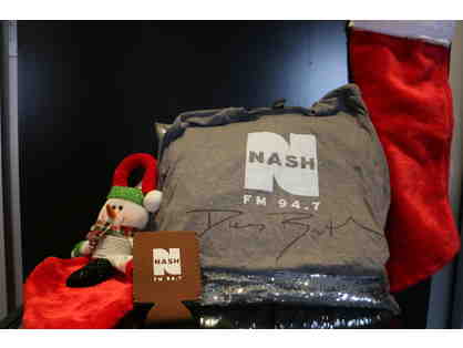 NASH FM 94.7 T-Shirt & Koozie signed by DIERKS BENTLEY