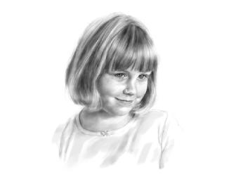 Nomi Wagner Head & Shoulders Portrait Drawing