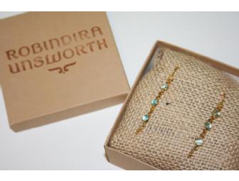 Robindira Unsworth - Three Stone Drop Earrings