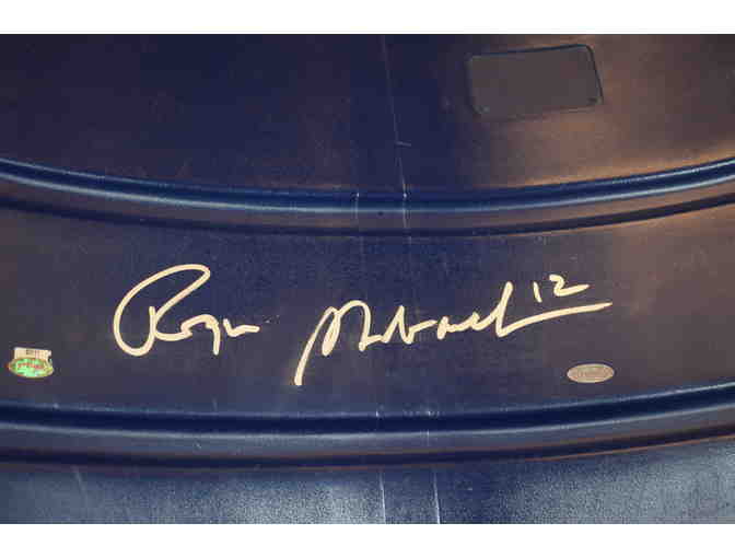 Texas Stadium Seat signed by Roger Staubach