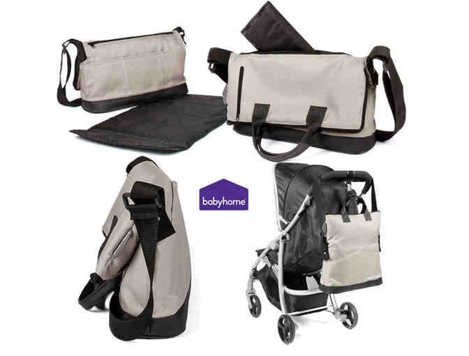 BabyHome Trendy Diaper Bag - Grey