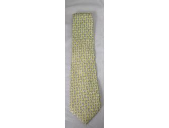 Seahorse Tie in Yellow and Blue