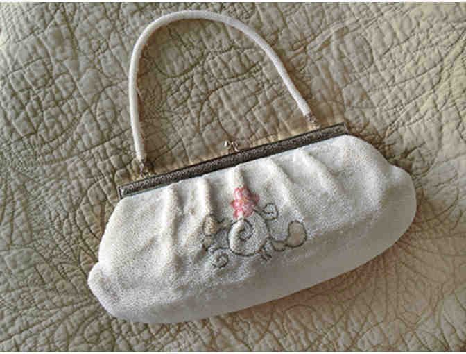 Vintage Purse -  Seed Bead Floral Design